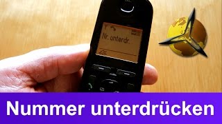 Telefon Anzeige Nummer  Telefonnummer unterdrücken [upl. by Olethea767]