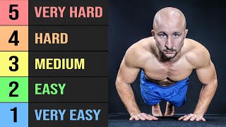 22 Push Up Exercises Ranked Beginner to Master [upl. by Eelyrehc824]