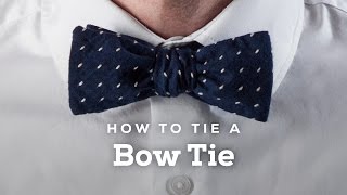 How to Tie A Perfect Bow Tie [upl. by Sherrill987]