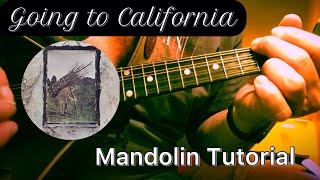 Going to California Mandolin Tutorial [upl. by Germann]