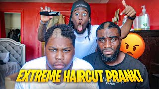 EXTREME HAIRCUT PRANK GONE COMPLETELY WRONG [upl. by Nylahs]