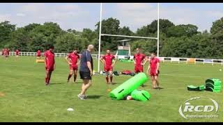 Ruck Clearing Exercises Rugby  Training [upl. by Slater]