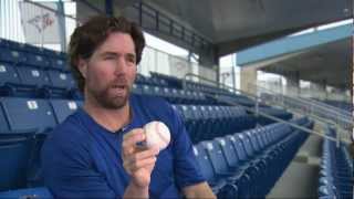 RA Dickey shows off the knuckleball [upl. by Haleemaj]