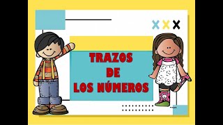 ️⃣TRAZOS de los NÚMEROS 1 al 10 caligrafía números 2024 para niños [upl. by Wesley33]