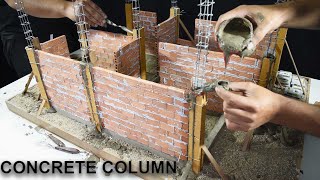 ¿CÓMO FUNDIR COLUMNAS  Encofrar castillos  ¿how to pour a concrete column [upl. by Mullen]