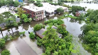 DRONE FOOTAGE Flooding in Charleston SC [upl. by Sublett]