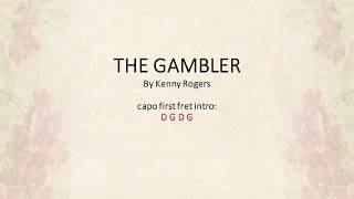 The Gambler by Kenny Rogers  Easy chords and lyrics [upl. by Tergram]