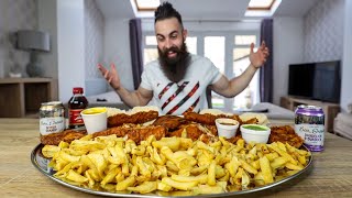 THE ULTIMATE FISH SUPPER CHALLENGE  BeardMeatsFood [upl. by Areik]