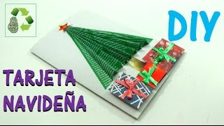 DIY TARJETA NAVIDEÑA RECICLAJE Ecobrisa [upl. by Anton]