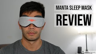 Manta Sleep Mask Review  Work for Side Sleepers No Lights Gets In [upl. by Eecyaj]