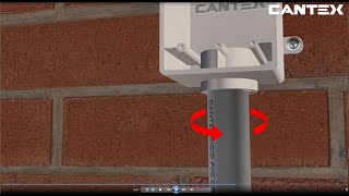 CANTEX PVC Weatherproof Exposed Electrical Box Installation [upl. by Roscoe348]