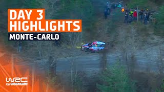 Day 3 Highlights  WRC Rallye MonteCarlo 2024 [upl. by Aninat]