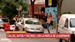 Así la barra brava de River destrozaba todo en la final que no fue entre Boca  River [upl. by Oirasan]