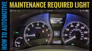 How To Reset Maintenance Required Light On A Lexus RX350 [upl. by Gaiser]