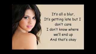 Selena Gomez  We own the night lyrics [upl. by Zoila]