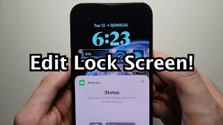 How to Edit iPhone Lock Screen  iOS 16 Easy [upl. by Algar]