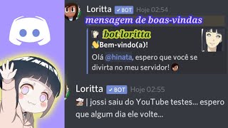 Como colocar mensagem de boasvindas no discord [upl. by Nwahshar]