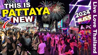 What Happened In PATTAYA Thailand  New Walking Streets  Hottest New Year 2024 livelovethailand [upl. by Annail68]