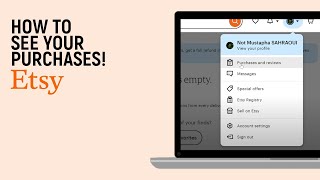 How to See Your Purchases on ETSY easy [upl. by Esirehs]