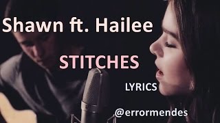 Shawn Mendes ft Hailee Steinfeld  Stitches Acoustic Version Lyrics [upl. by Abby30]