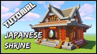 How To Build A Japanese Shrine  Minecraft Tutorial [upl. by Ynotna132]