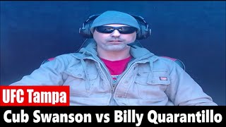 UFC Tampa Cub Swanson vs Billy Quarantillo PREDICTION [upl. by Bowerman]