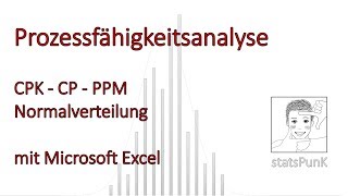 Prozessfähigkeit  CPK  CP  PPM  Normalverteilung  Excel Demo [upl. by Orabel]