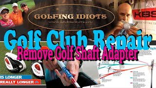 How to Remove Golf Shaft Adapter [upl. by Hiamerej]