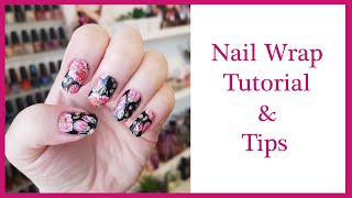 Nail Art Tutorial  Nail Wraps  Application and Tips  Lily amp Fox [upl. by Lrat]