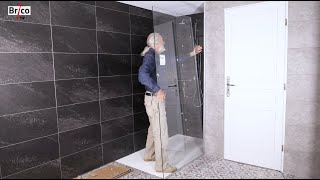 Installer une paroi de douche  Tuto bricolage avec Robert [upl. by Aletta229]