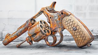 SmithampWesson  Old Rusty Revolver Restoration [upl. by Imit]