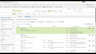 Find a Marriage Record using FamilySearch [upl. by Aisena786]