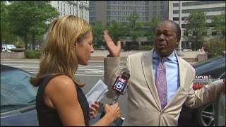 RAW VIDEO Emily Miller asks Marion Barry about his unpaid DC parking tickets [upl. by Kellby11]