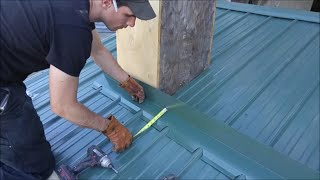 Metal Roofing Chimney Flashing Kit DIY Video  Mid Maine Metal [upl. by Anyala]