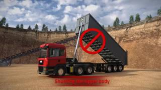 How to operate a tipper  avoid serious accidents [upl. by Demmahum884]