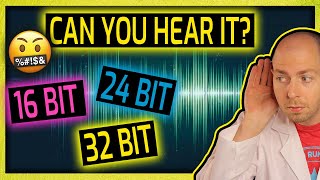 16 Bit vs 24 Bit vs 32 Bit Wav Audio Files  Can You HEAR a Difference Part 1 [upl. by Nylhsa726]