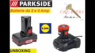 batteria da 2 e 4 Amp  parkside giusto per vedere differenze [upl. by Bettine]