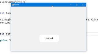 C WinForm UI  Round Rect  Ellipse Button [upl. by Ydner]