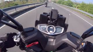 Kymco Xciting 400S TopSpeed [upl. by Enelahs]