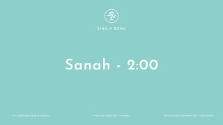 Sanah  200 KaraokeInstrumental [upl. by Hplodur]