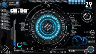 How to install and use Rainmeter with Shield Skin in Windows Rainmeter With Skin  JARVIS system [upl. by Wenger]