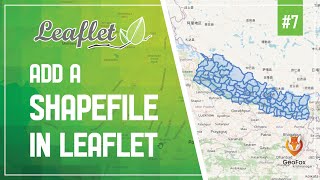 Leaflet JS Tutorial  Add Shapefile In Leaflet  Leaflet Series  GeoFox  Leaflet 7 [upl. by Akeimahs]