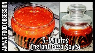 5 Minutes Instant Pizza Sauce  Thick amp Rich Homemade Pizza Sauce Recipe  How To Make Pizza Sauce [upl. by Koosis]