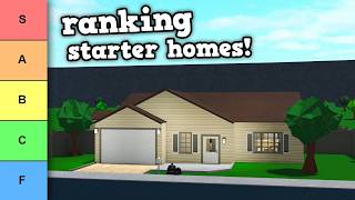 Ranking Every Bloxburg Starter House [upl. by Ihsakat]