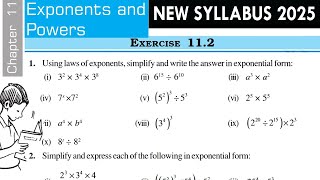 Exercise 112  Ch 11 Exponents and Powers  Class 7 Maths NCERT  New Syllabus 2025 [upl. by Artimid]