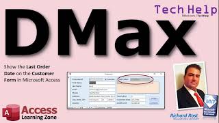 Using the DMax Function in Microsoft Access to Return the Largest Value Most Recent Date DMin [upl. by Engracia]