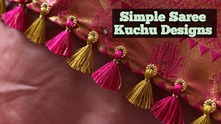 Simple Saree Kuchu Designs  Saree Kuchu design in 3 minuets [upl. by Amada]