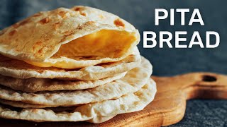 Easy Pita Bread Recipe Bread in 5 Minutes So Yummy [upl. by Ainosal]