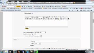 Creating a Multiple Choice Quiz in Moodle [upl. by Onileva295]