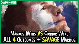 Detroit Become Human  HIDDEN SAVAGE MARKUS OUTCOME  Markus VS Connor  Markus Revolution [upl. by Saint]